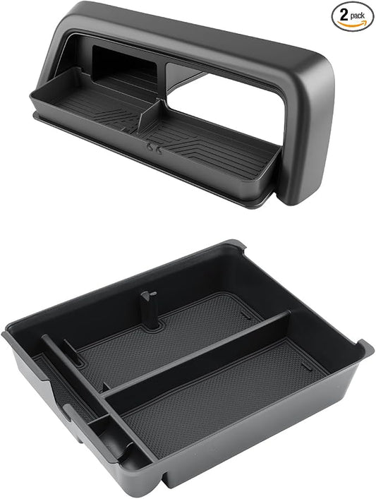 CDEFG 2Pcs for 2026 Honda Passport Center Console Organizer for 2026 Honda Passport Accessories Middle Console Drawer Storage Box Armrest Insert Tray