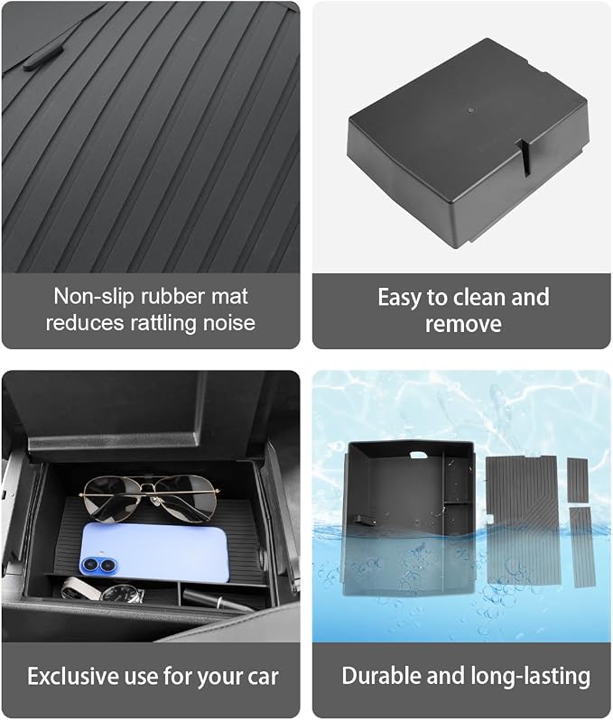 CDEFG for 2026 Subaru Solterra Center Console Organizer for 2026 Subaru Solterra (Premium/Limited/Limited XT/Touring XT) Accessory Middle Console Tray Storage Box