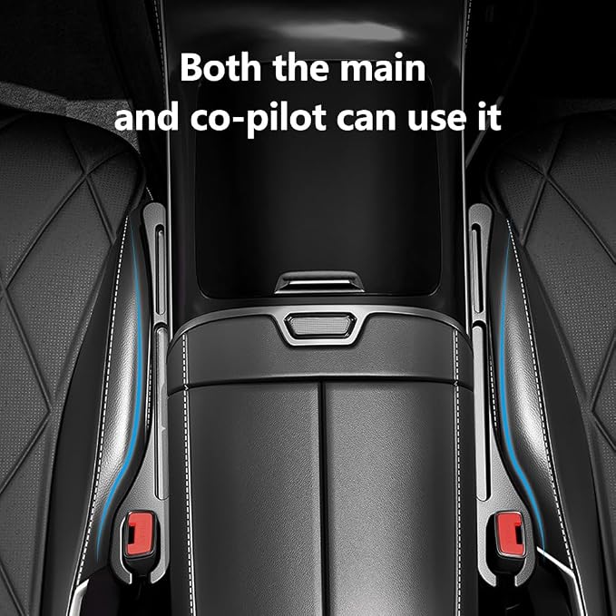 2PCS Car Seat Gap Filler Organizer,Upgrade Car Side Seat Gap Filler with Phone Holder,Multifunctional Car Seat Filler Gap Space Prevents Things Dropping for Cars,SUVs (Black)