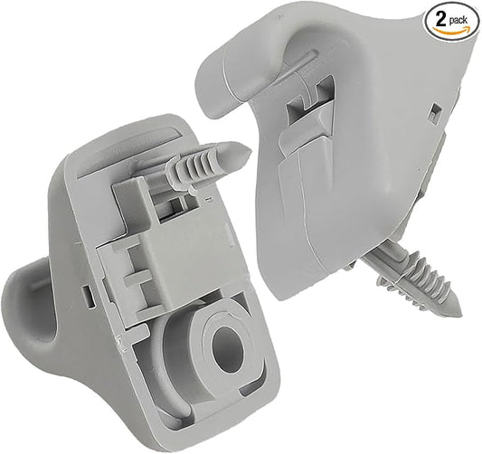 85235-B1000 2pcs Sun Visor Retainer Clip Holder Hook Support Fastener Bracket Grey Compatible with H-yundai E-lantra S-onata Getz 2017-2023