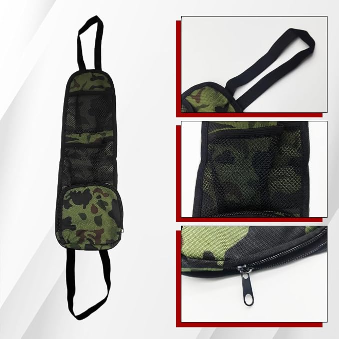 Car Seat Side Organizer, Seat Side Storage Pocket, Multifunctional Mesh Net Pocket, Car Multi-Pockets Backseat Organizer Side Hanging Bag for Storage Coins, Cell Phones, Glasses (Green, 1PCS)