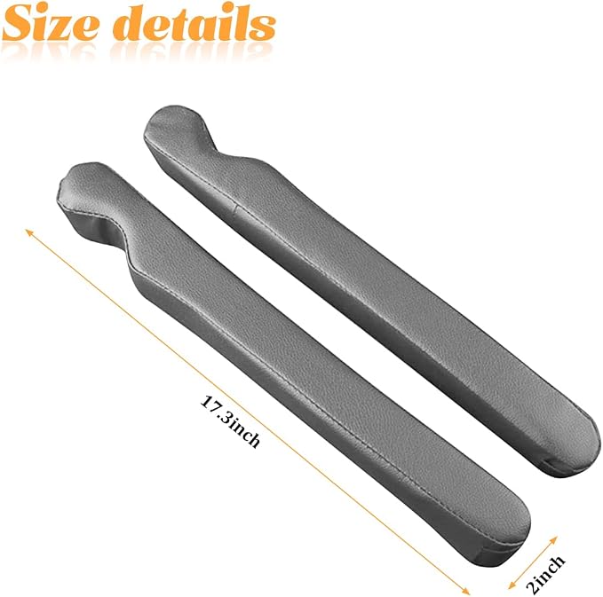 Zpana 2PCS Car Seat Gap Filler, Seat Side Guard Gap Stopper Blocker to Stop Things from Dropping, No-Drop Soft Automotive Interior Crevice Catcher Plug, Universal Fit (Gray)