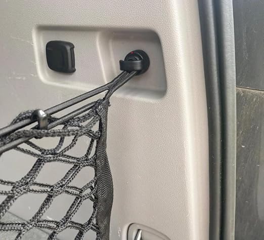 Hardware Kit Compatible with Cars - Set of 2 Hook Nut Fasteners - Fits Cargo Nets of Envelope Style - Easy to Install, Reliable Retainer Screw Clips with Grommets