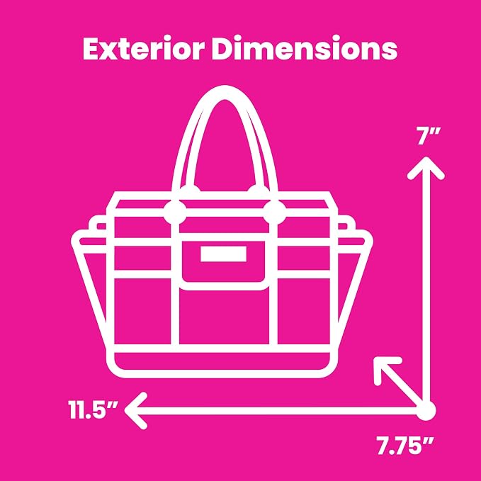 Everything Mary Deluxe Store & Tote Organizer – Black Craft Caddy with Handle – Collapsible Bag for Sewing, Scrapbooking, Art Supplies & DIY Project Organization