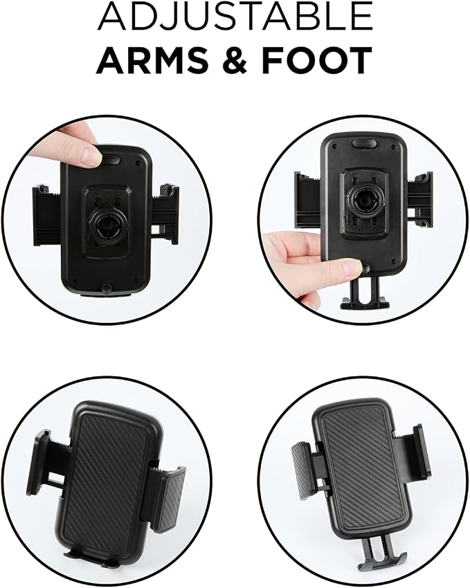 Limitless CupCargo Cup Holder Expander and Phone Mount with Adjustable Base and Flexible Neck