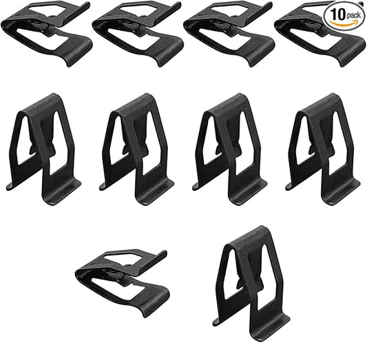 Augeny 10 PCS Dashboard Trim Clips, Metal Car Front Console Dash Retainer, Universal Automotive Dashboard Trim Clip, Vehicle Interior Clip Fasteners Replacement for Most Cars