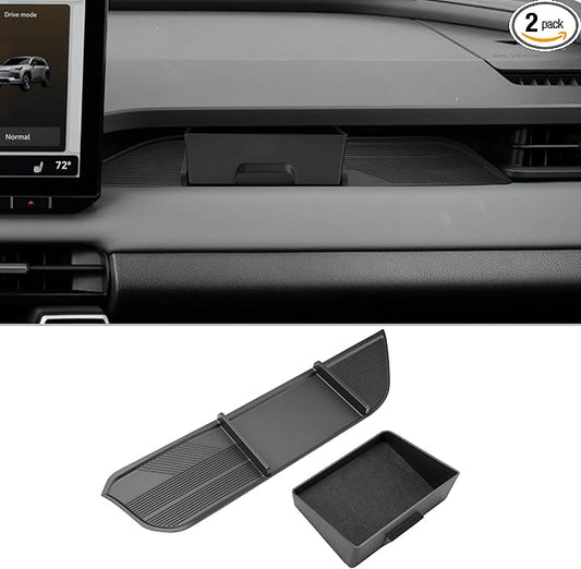 CDEFG 2Pcs for 2026 Toyota RAV4 Center Console Organizer for 2026 Toyota RAV4 Accessories Middle Console Passenger Side Storage Box TPE Tray