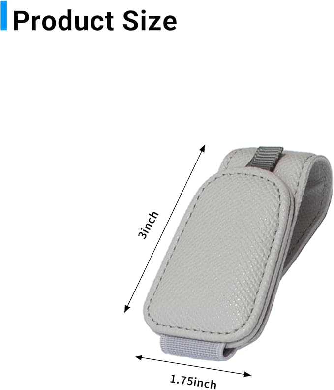 Yuoyar 2 Packs Magnetic Sunglass Holder for Car Visor (4Pcs Grey) | Magnetic Interior Car Accessories