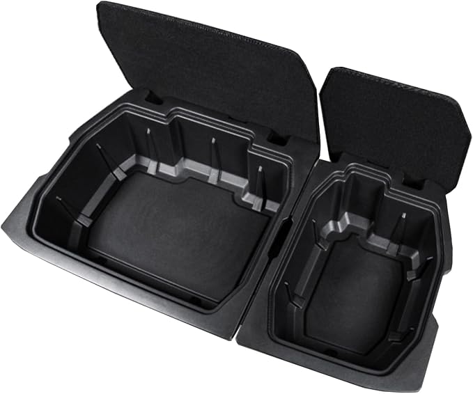 Kia Carnival Trunk Organizer Storage Box, Insert Cargo Bins for 2021-2026 Carnival, Rear Hatch Container with Lid Tray