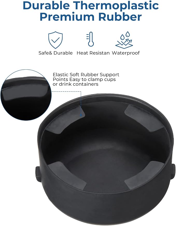JOYTUTUS Cup Holder Insert 3" & 3.7" Compatible with Chevy Trailblazer 2002-2009, GMC Envoy 2002-2009
