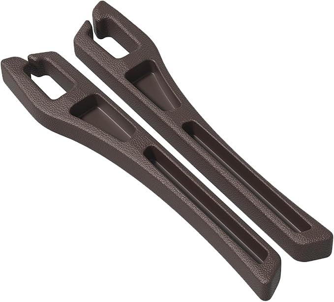 2PCS Car Seat Gap Filler Organizer, Multifunctional Car Gap Filler with Fill and Storage Function for Storing Phones Keys Cards, Universal No Drop Seat Guard for Cars (Brown)