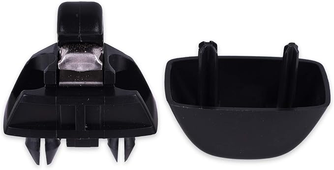 runmade Sun Visor Hook Clip Bracket Black New Interior Compatible with Audi A6 C6 VW Passat B7 Polo
