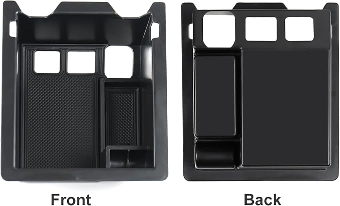 Center Console Organizer Tray Compatible with Mazda 2017-2025 CX-5 CX5 Accessories Armrest Storage Box ABS Console Insert Tray Container (Black Mat)