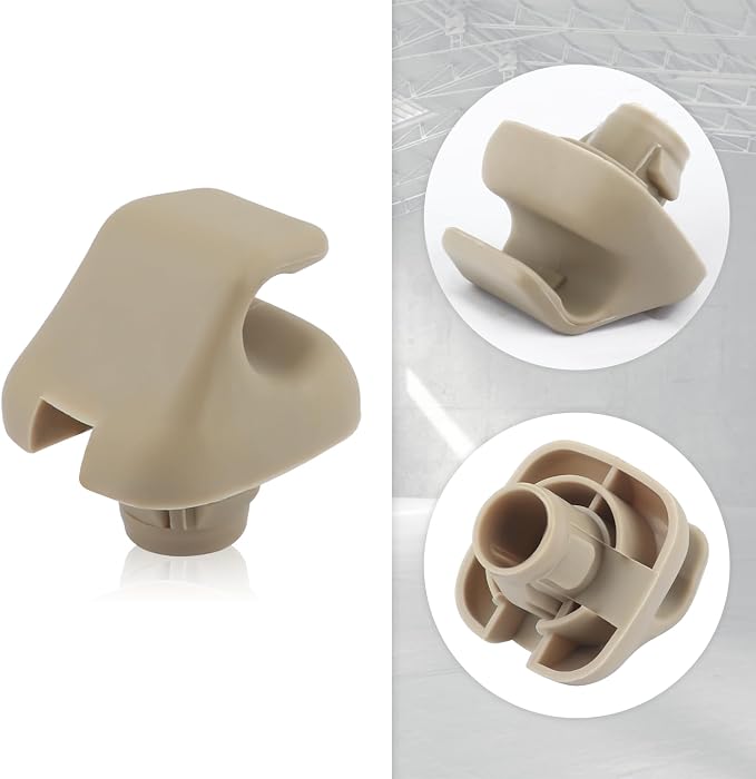 2PCS Sun Visor Clip,Durable Car Visor Clip Hook Replacement OEM#88217S01A01ZA,88217S04003ZA,Premium Car Visor Accessories Compatible with Honda Civic Accord Odyssey (Beige)