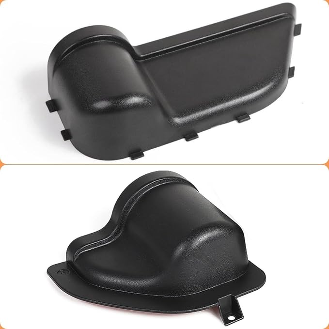 YOCTM Front Rear Door Organizer Tray For 2018 2019 2020 2021 2022 2023 2024 Jeep Wrangler JL 4XE JLU Rubicon Sport Sahara Gladiator JT Interior Storage Accessories Black (Front Door + Rear Door)