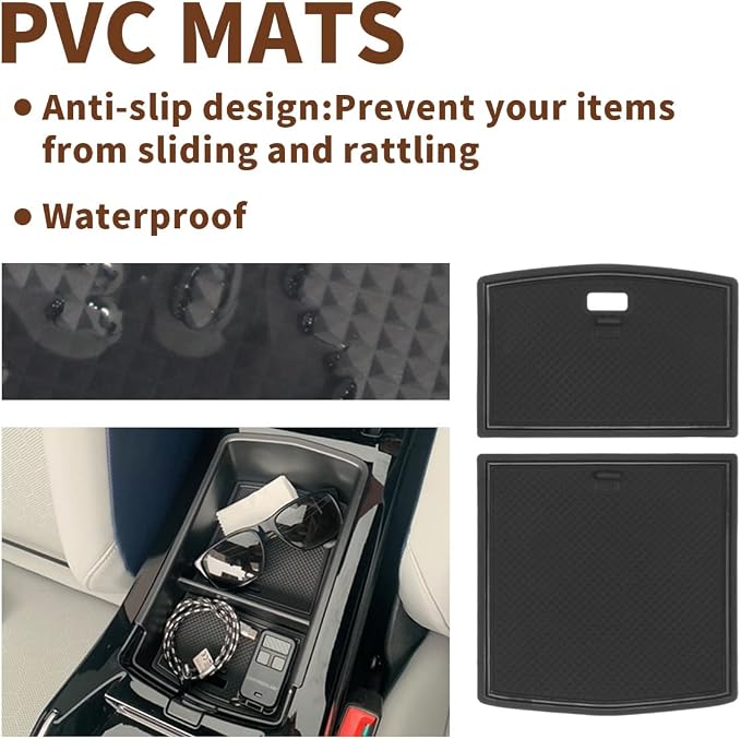 Muslogy for 2023 2024 2025 2026 VW ID.4 ID6 Storage Box Organizer Center Console Tray Interior Accessories Compatible with Volkswagen ID4 ID.6 (2023-2026 Center Console Tray)