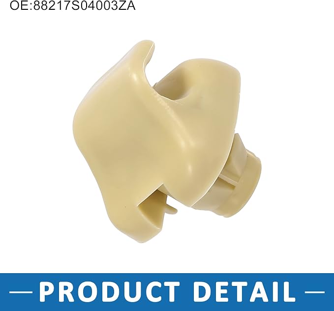 Sun Visor Clip 88217-S04-003ZA for Honda Civic 1996-2008 2pcs Plastic Beige