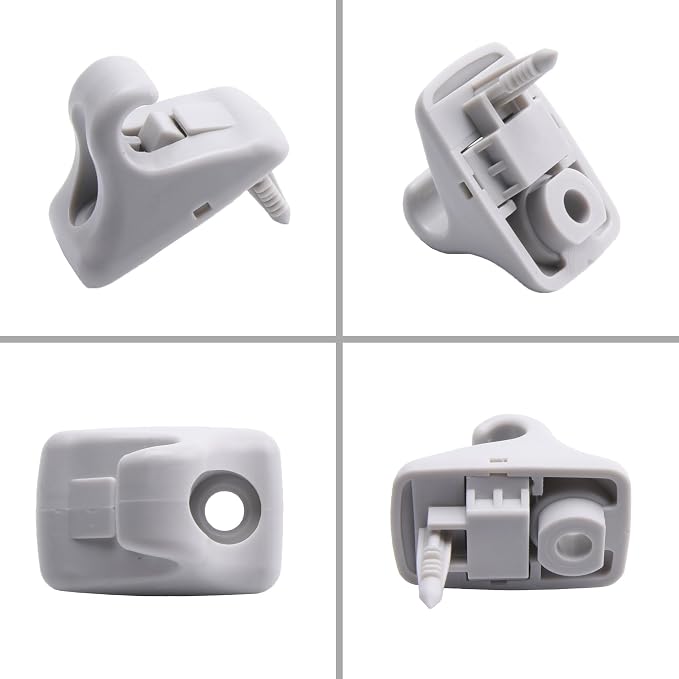 852353X000TX Sun Visor Clips Compatible for Hyundai Elantra, i30, Accent / 2pcs (Gray)