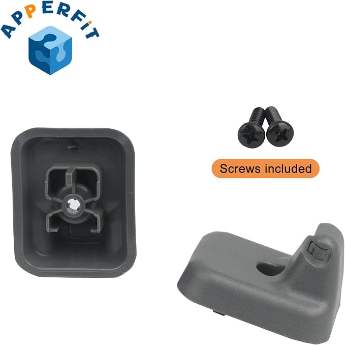 Sun Visor Clip Retainer Holder (Steel Gray) w/Screws for Sunvisor Panel Driver & Passenger Side BL3Z-1504132-AB Compatible with Ford F150 2011-2014 Visor Mount Accessories