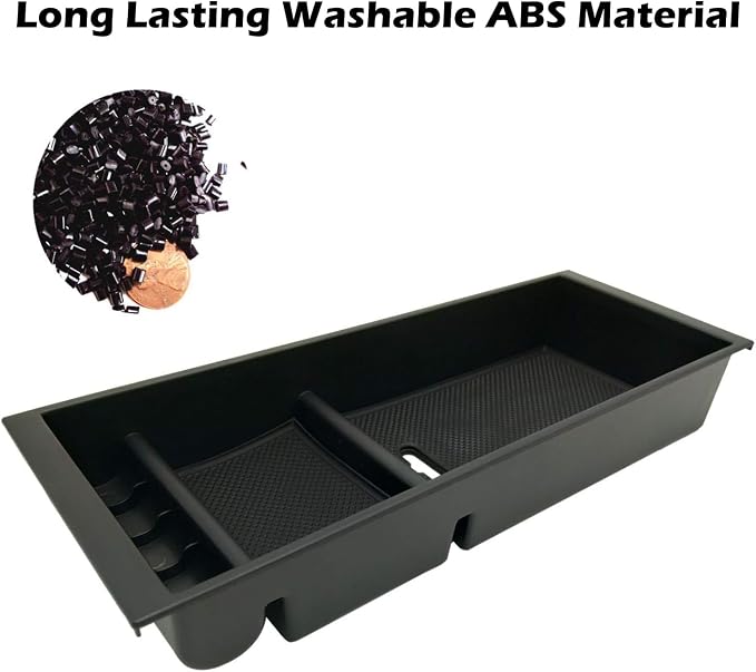 Center Console Tray Organizer Box - Secondary Storage Compatible with Ford F150 (2015-2020, 2017-2022 F250 F350 F450, 2018-2022 2023 2024 Expedition)