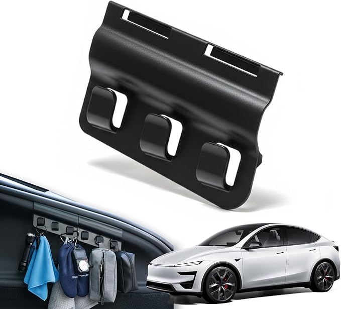 Upgraded Rear Trunk Grocery Bag Hook for 2025-2026 Tesla Model Y Juniper, High-Strength ABS Trunk Organizer Hook, Interior Storage Accessory (1-Pack)