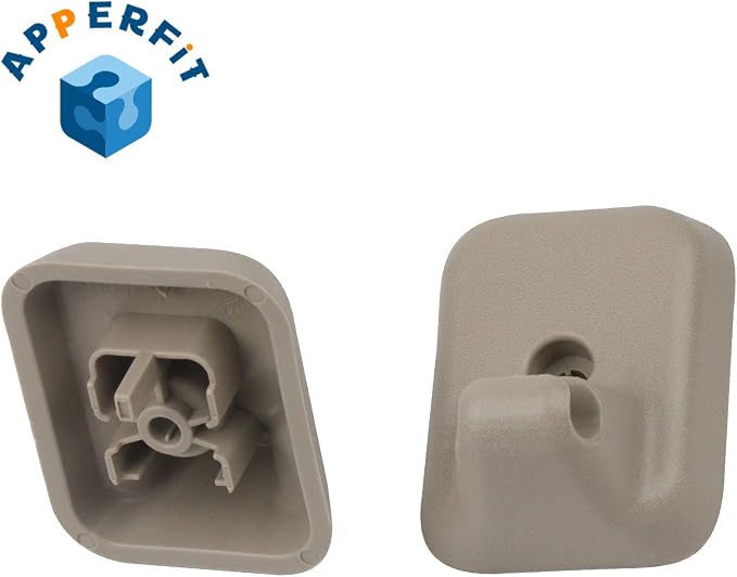 Sun Visor Clip Retainer Holder (Gray) w/Screws for Sunvisor Panel Driver & Passenger Side AL3Z-1504132-AA Compatible with Ford F150 2009-2014 Visor Mount Accessories