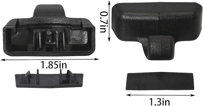 2-Pack Window Shade Hook Compatible with Honda Pilot 2016-2022 Passport 2019-2021 Rear Door Sun Shade Hook Clip Retainer Holder with Cover