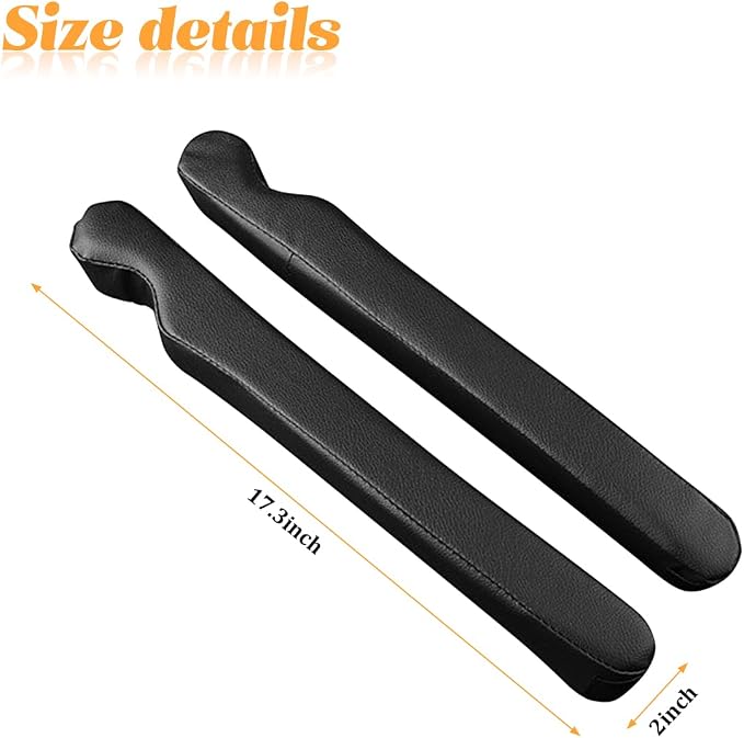Zpana 2PCS Car Seat Gap Filler, Seat Side Guard Gap Stopper Blocker to Stop Things from Dropping, No-Drop Soft Automotive Interior Crevice Catcher Plug, Universal Fit (Black)