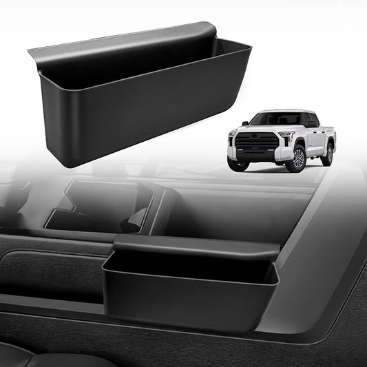 Muslogy Compatible with 2022-2025 2026 Toyota Tundra Accessories Shifter Storage Box ABS Material Console Organizer Phone Pocket Passenger Side Only (Won't FIT Platinum, 1794 Edition and Capstone)