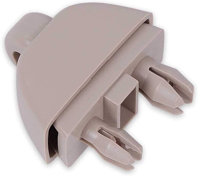 runmade Beige Interior Sun Visor Hook Clip Bracket Compatible with Audi A6 C6, Compatible with VW Passat B7 Polo