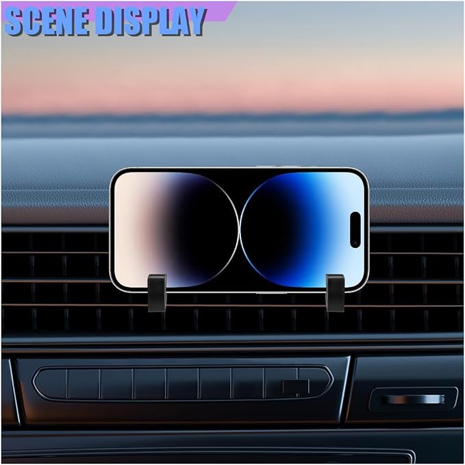 Car Air Vent Hook Hanger, Multifunctional Automotive A/C Vent Storage Organizer, Mini Vehicle Interior Phone Holder Accessories for Earphone Cable, Key, Sunglass, Bag(4PCS)