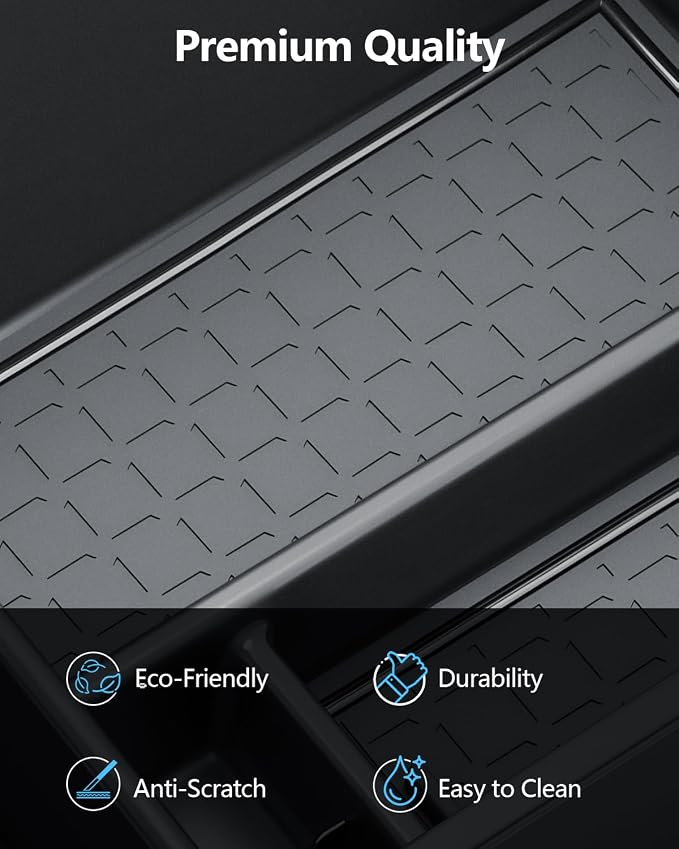 SKTU 2PCS for 2026 Toyota RAV4 Center Console Organizer for 2026+ Toyota RAV4 (LE/SE/XLE Premium/Woodland/XSE/Limited) Console Tray & Gear Shift Panel 2026 RAV4 Accessories Passenger Side Storage Box