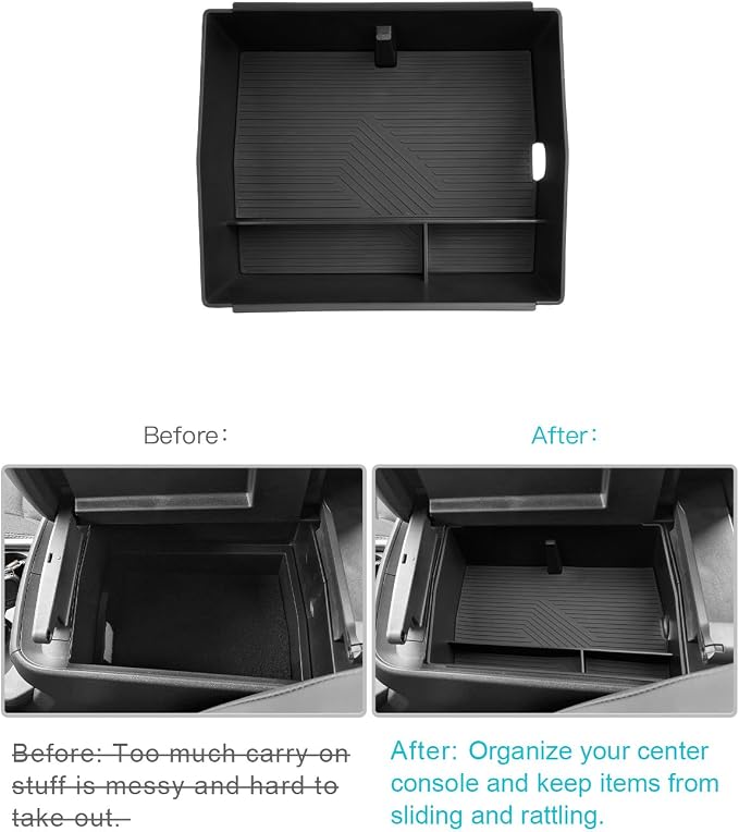 CDEFG for 2026 Subaru Solterra Center Console Organizer for 2026 Subaru Solterra (Premium/Limited/Limited XT/Touring XT) Accessory Middle Console Tray Storage Box