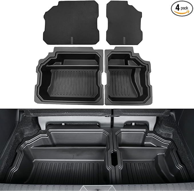 2024 for Toyota Sienna Trunk Tray，compatible with Toyota Sienna 2024 2023 2022 2021 Trunk Cargo Organizer，New Small Items Organizer