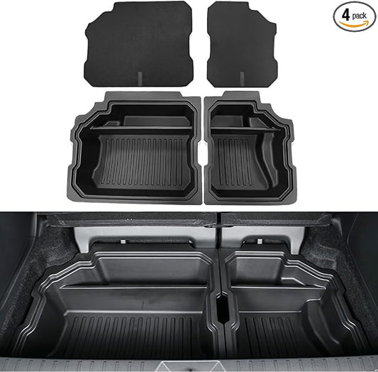 2024 for Toyota Sienna Trunk Tray，compatible with Toyota Sienna 2024 2023 2022 2021 Trunk Cargo Organizer，New Small Items Organizer