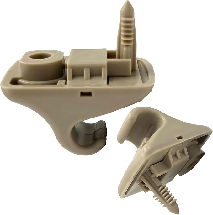 2pcs 85235-B1000 Sun Visor Retainer Clip Holder Hook Support Fastener Bracket Beige Compatible with H-yundai E-lantra S-onata Getz 2017-2023