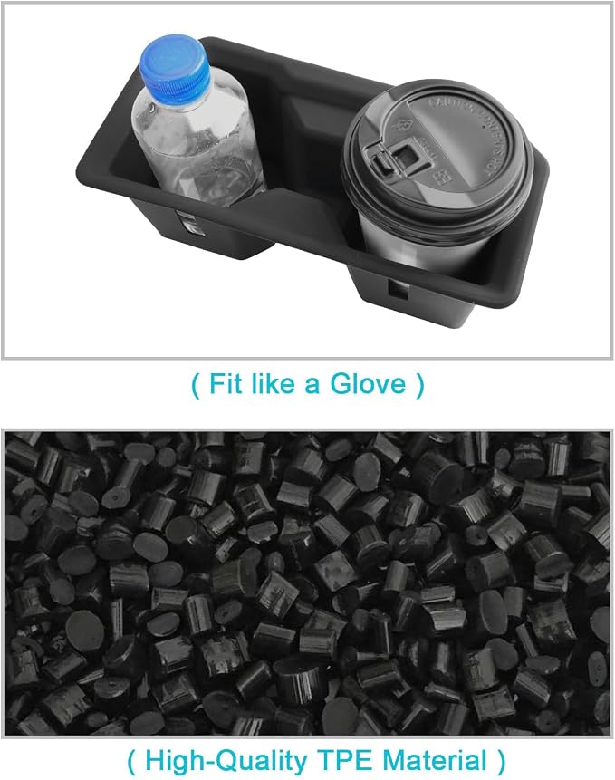 CDEFG 2Pcs for 2026 Toyota RAV4 Center Console Organizer for 2026 Toyota RAV4/ 2026 Toyota RAV4 Hybrid Accessories Middle Console Organizer Armrest Storage Box & Cup Holder