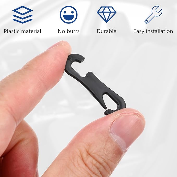 Veemoon 200PCS Car Seat Cover Hooks 1.38inch Seat Cover Clips Accessories