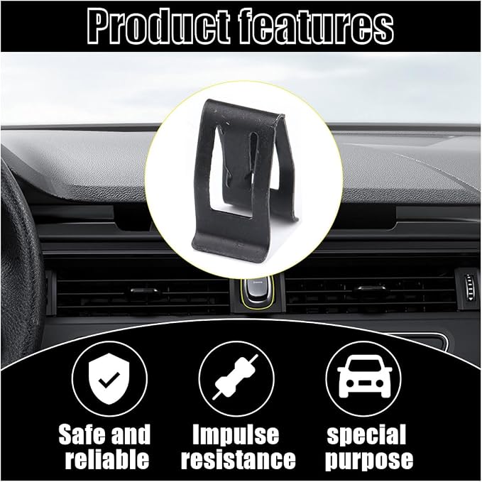 40PCS Car Metal Retainer Clips, Front Console Dashboard Metal Retainer, Car Console Trim Retainer Clip, Automotive Universal Dashboard Retainer Replacement Interior Accessories (40PCS)