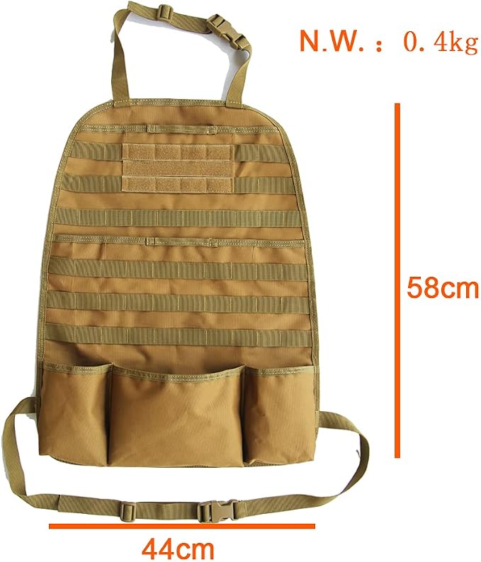 Tactical Scorpion Gear MOLLE Vehicle Panel Universal Fit Car Seat Tactical Organizer Cover Protector - Selection Choices