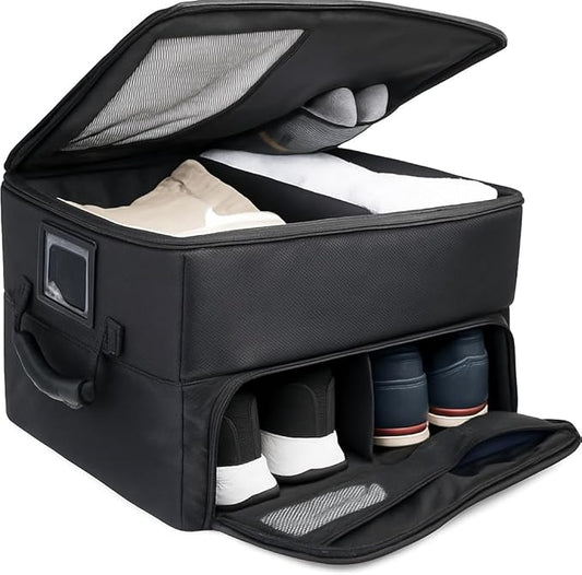 Golf Accessories for Men - Unique Golfer Gifts for Men - Versatile and Ventilated Golf Storage Bag with Shoe Organizer, Ideal for SUV & Car - Durable Golf Trunk Locker Gift Idea