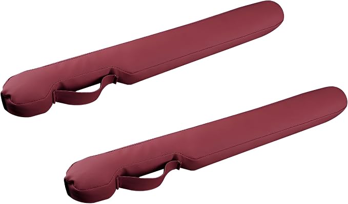 2PCS Car Seat Gap Filler, Soft Foam Automotive Organizer to Fill The Gap Between Seats Console Stop Things from Dropping, Vehicle Seat Side Gap Stopper, Universal for Truck SUV (Wine Red)