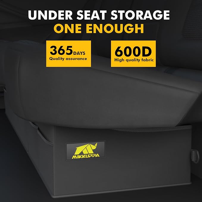 MIKKUPPA Truck Under Seat Storage - Replacement for 2015-2026 Ford F150 F250 F350, 3 Compartments Truck Tool Box Organizer Underseat Storage Bag