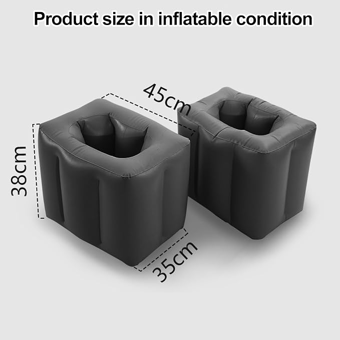 Air Mattress Filling for Rear Seat, Car Air Filling for Rear Seat, Vehicle Gap Filling, Portable Filling Cushion, 35x38x45cm, 2Pcs
