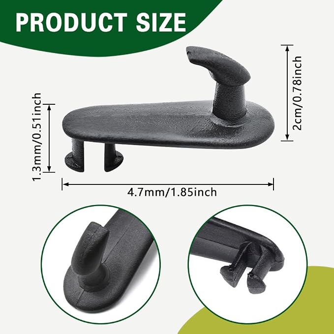 4PCS Car Floor Mat Clips, Car Mat Hook, Carpet Holders Fixing Clamps Hooks Replacement #08210-00820 08211-00720, Car Interior Accessories Floor Carpet Fixing Clips Suitable for Toyota Lexus