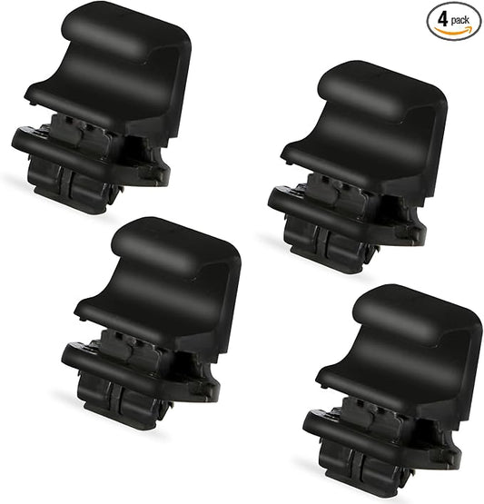 83917S8000CA 4 Pcs Black Rear Door Curtain Hooks No Drill Sun Shade Blind Holders Plastic Car Interior Blind Retainer Clips Compatible with Hyundai Palisade 2020-2024 Replaces 83917-S8000CA 83917S8000