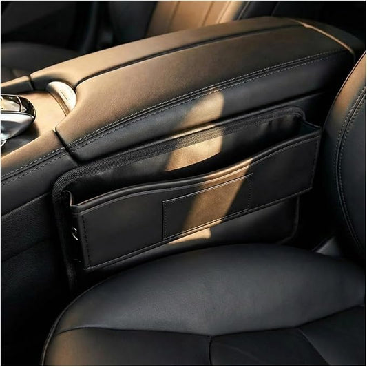 Car Seat Gap Filler, Anti-Drop Automotive Front Seats Gap Storage Box for Phone, Glasses, Key, Card, Universal Vehicle Interior Organizer Accessories for Car, SUV, Truck (Whole)