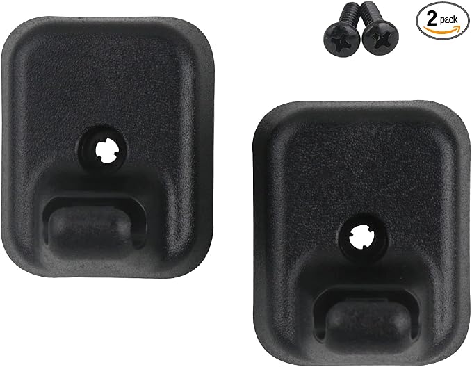 Sun Visor Clip Retainer Holder (Black) w/Screws for Sunvisor Panel Driver & Passenger Side AL3Z-1504132-AC Compatible with Ford F150 2009-2014 Visor Mount Accessories