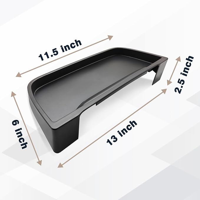Muslogy Dash Storage Tray (for 9-in Screen Only) Insert Behind Screen Center Console Organizer Interior Accessories Compatible with Honda Pilot 2023-2025 EX-L Touring Elite(Brown) Won't fit 2026