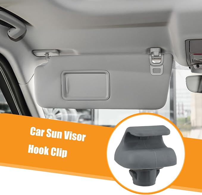 2 Pcs Interior Sun Visor Hook Clip Bracket, Car Sunvisor Retainer Hanger Replacement Parts, Part Number 88217S01A01ZA 88217S04003ZA for Honda Civic Fit Odyssey Accord Ridgeline Pilot CR-V